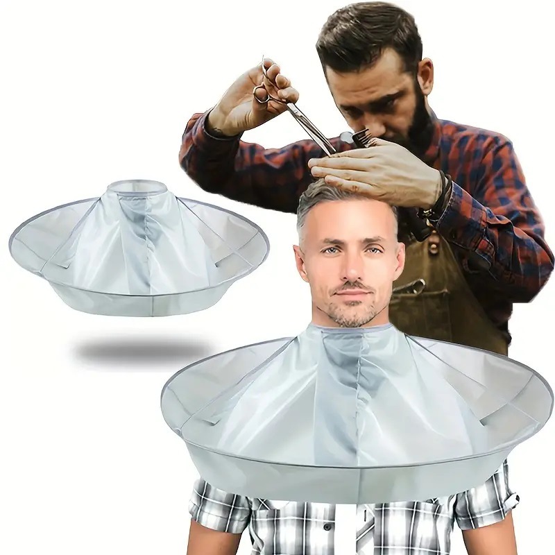 Barber Cape Waterproof Hair Cutting - عباءة قص الشعر بتصميم مظلة قابلة
