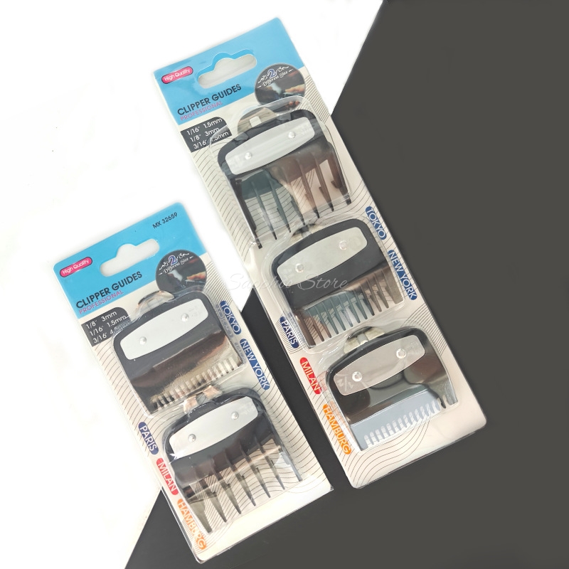 Clipper Guard Guide Combs Set - 1/2/3/4 قطع مجموعة أمشاط تحديد الطول