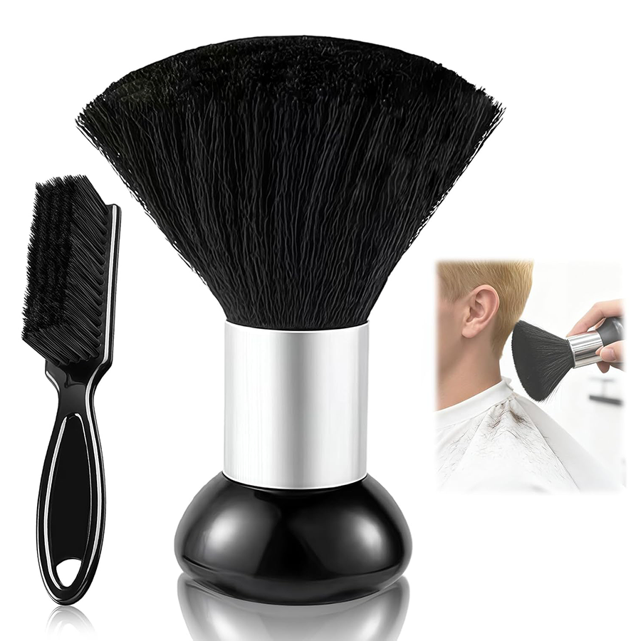 Neck Duster Brush Barber Salon - مجموعة فرشاة تنظيف الرقبة للحلاقين، تتكون