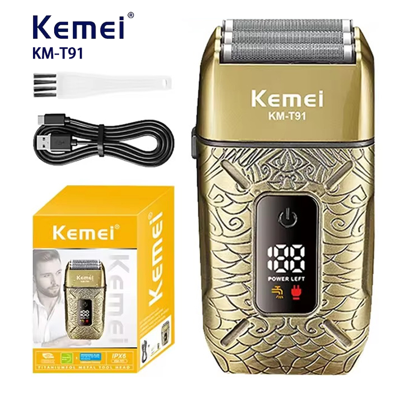 Foil Shaver Cordless Electric Bald Head - ماكينة حلاقة كهربائية كيمي بثلاث شفرات
