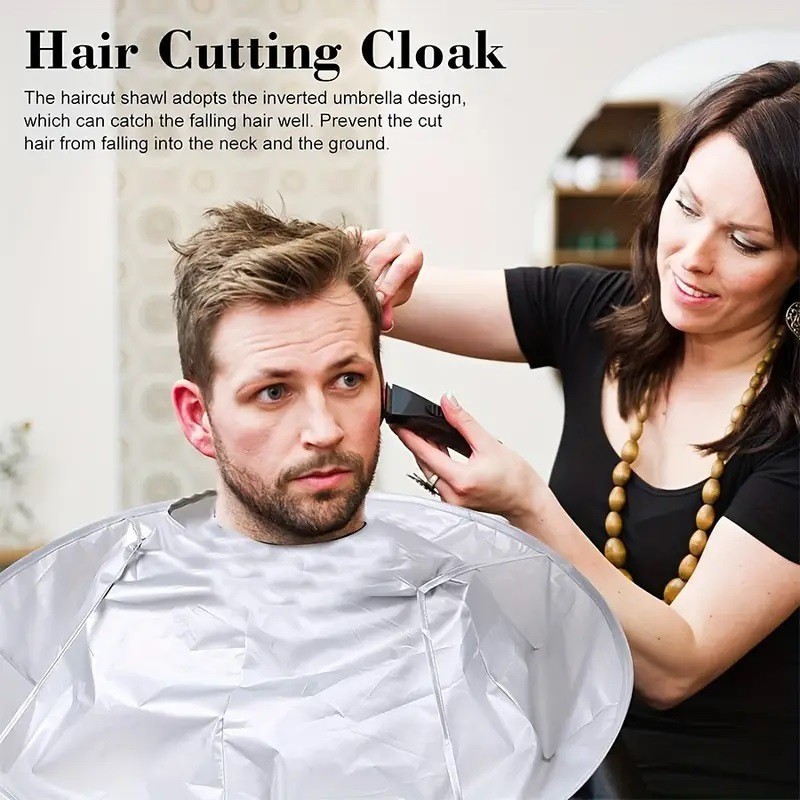 عباءة قص الشعر بتصميم مظلة قاب - مراجعة Barber Cape Waterproof Hair Cutting وسعره