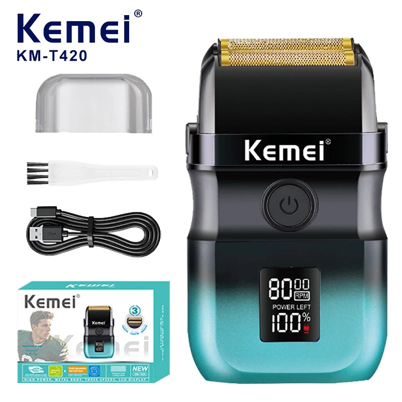 ماكينة حلاقة كهربائية Kemei KM - مراجعة Foil Shaver Cordless Electric Bald Head وسعره