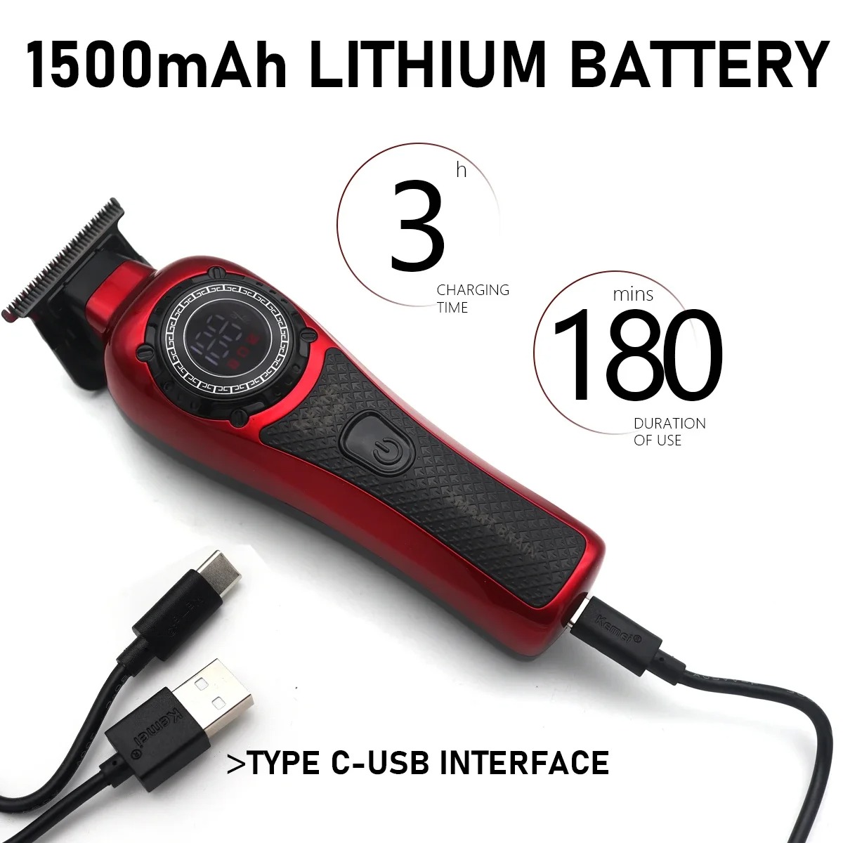 Kemei KM-999 ماكينة تشذيب الشع - مراجعة Zero Gapped T Blade Hair Trimmer وسعره