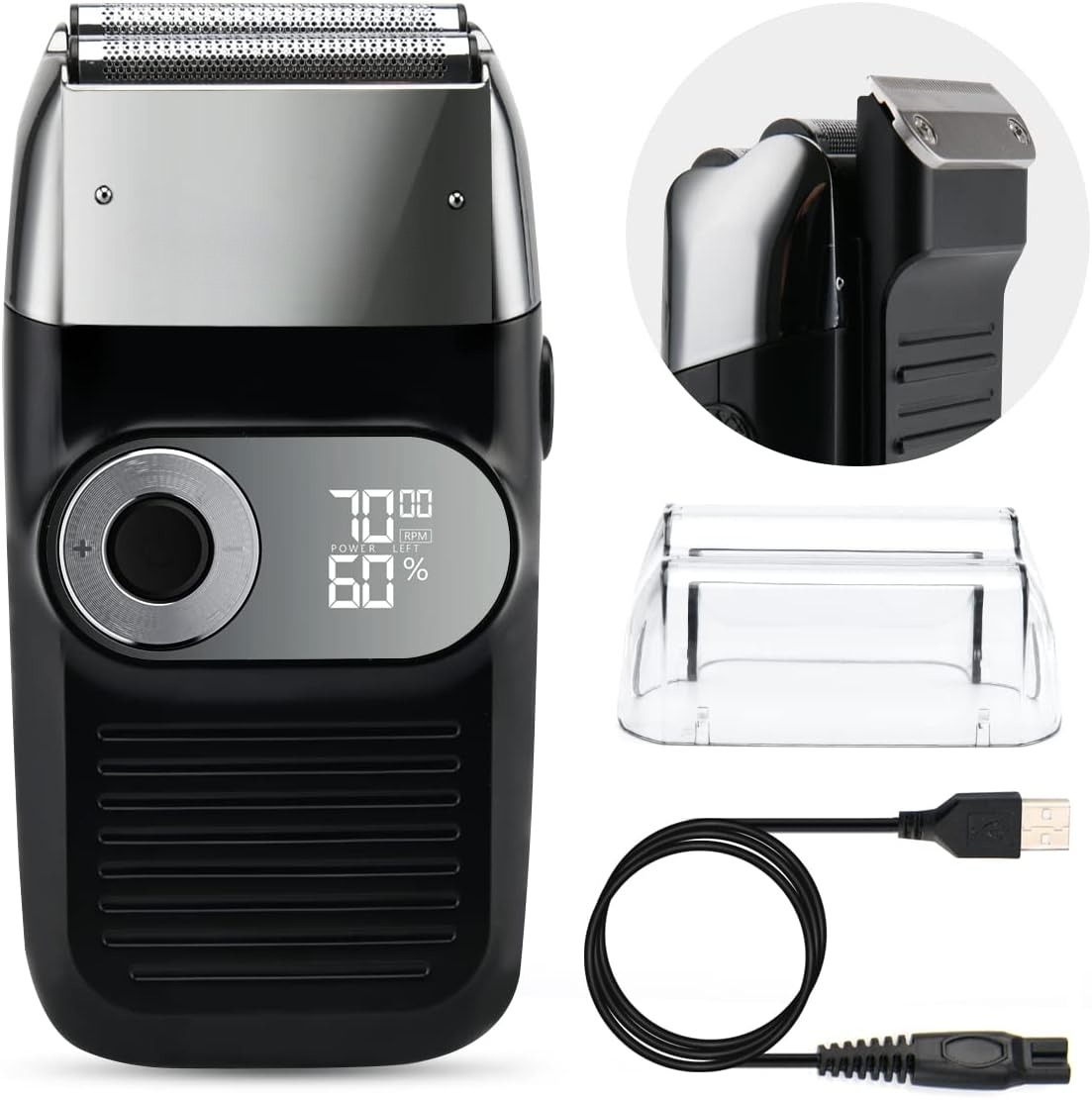 ماكينة حلاقة للرجال مع أداة تش - مراجعة Foil Shaver Cordless Electric Bald Head وسعره