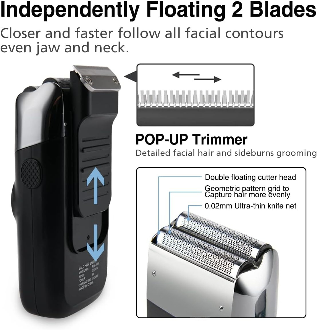 ماكينة حلاقة للرجال مع أداة تش - مراجعة Foil Shaver Cordless Electric Bald Head وسعره