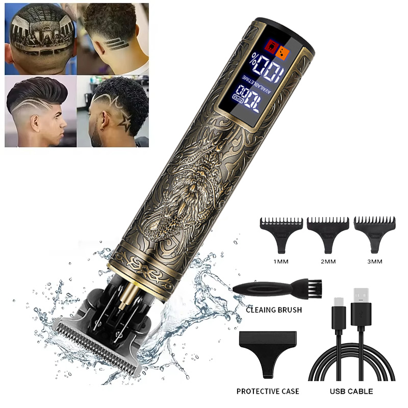 مقص الشعر خمر اللاسلكي المتقلب - مراجعة Cordless Hair Clippers Professional Barber وسعره