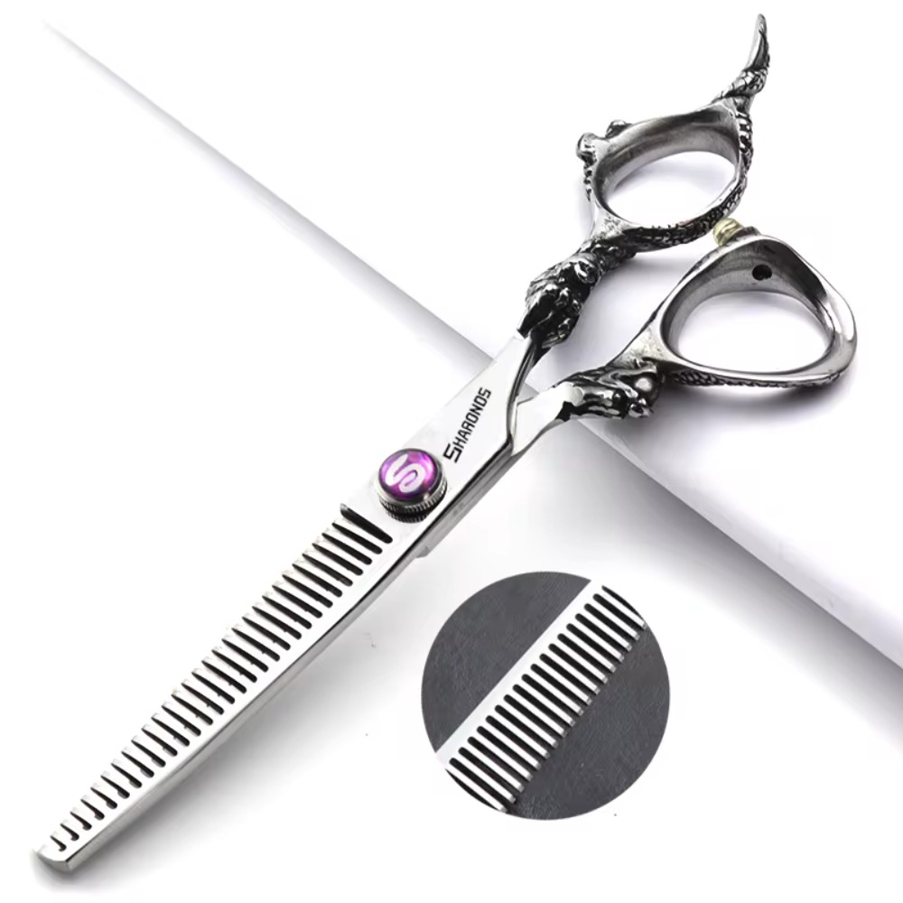 مجموعة مقصات حصرية لقص الشعر ا - مراجعة Hair Cutting Scissors Shears Set 6 Inch وسعره