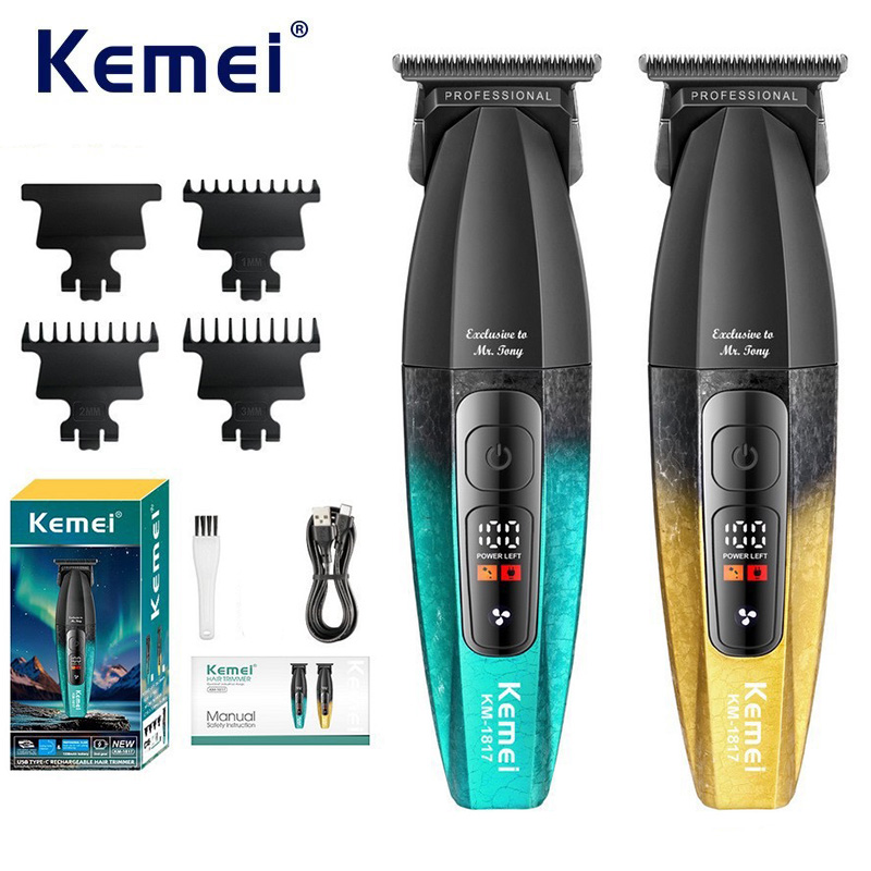 Kemei 1817 صفر فجوة الشعر المت - مراجعة Zero Gapped T Blade Hair Trimmer وسعره
