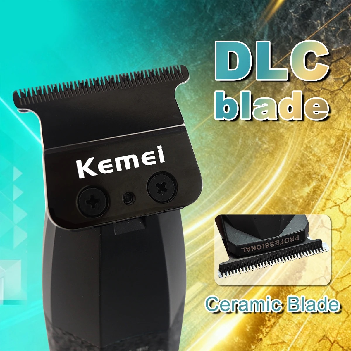 Kemei 1817 صفر فجوة الشعر المت - مراجعة Zero Gapped T Blade Hair Trimmer وسعره