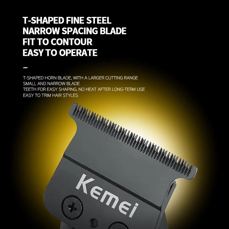 Kemei 1817 صفر فجوة الشعر المت - مراجعة Zero Gapped T Blade Hair Trimmer وسعره