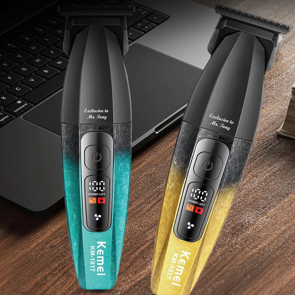 Kemei 1817 صفر فجوة الشعر المت - مراجعة Zero Gapped T Blade Hair Trimmer وسعره