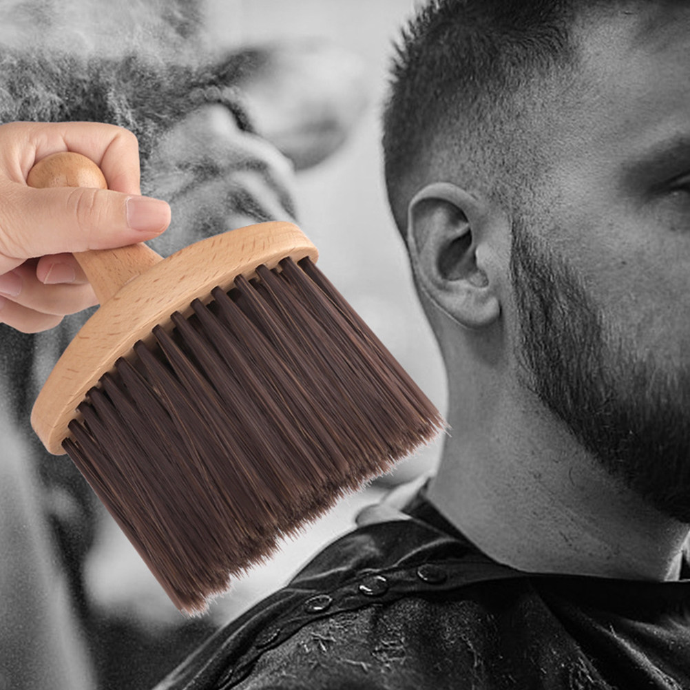 فرشاة لحية بشعيرات ناعمة، مخصص - مراجعة Neck Duster Brush Barber Salon وسعره