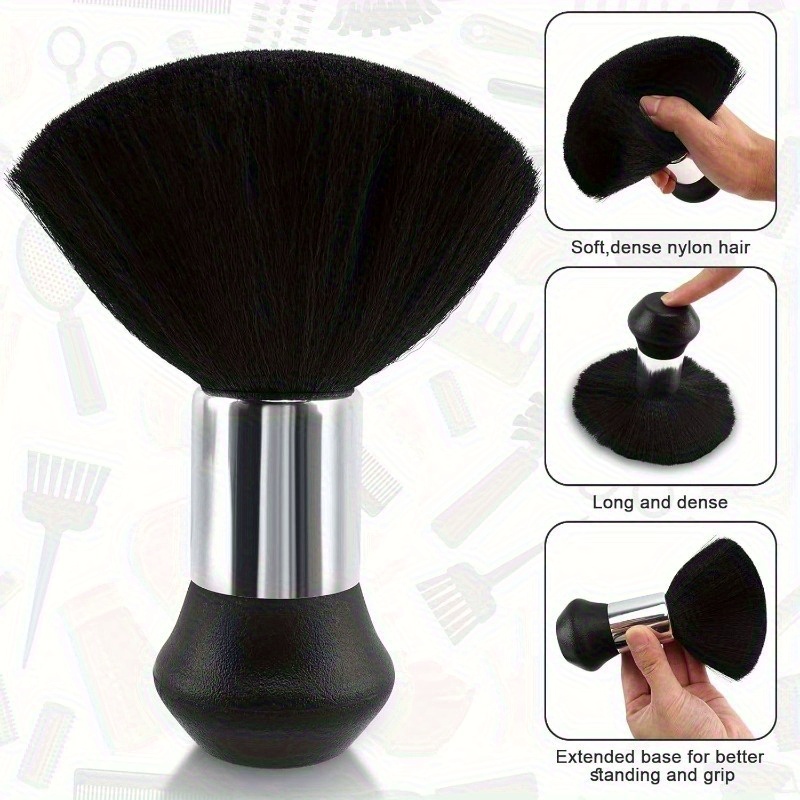طقم من 3/4 قطع لقص الشعر يشمل  - مراجعة Neck Duster Brush Barber Salon وسعره
