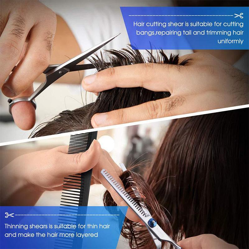 مجموعة مقصات قص الشعر 6 بوصة،  - مراجعة Hair Cutting Scissors Shears Set 6 Inch وسعره
