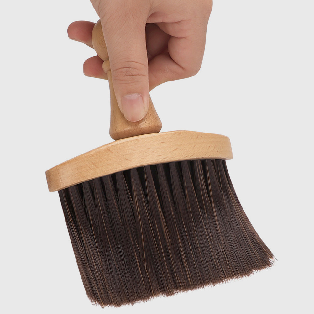 فرشاة لحية بشعيرات ناعمة، مخصص - مراجعة Neck Duster Brush Barber Salon وسعره