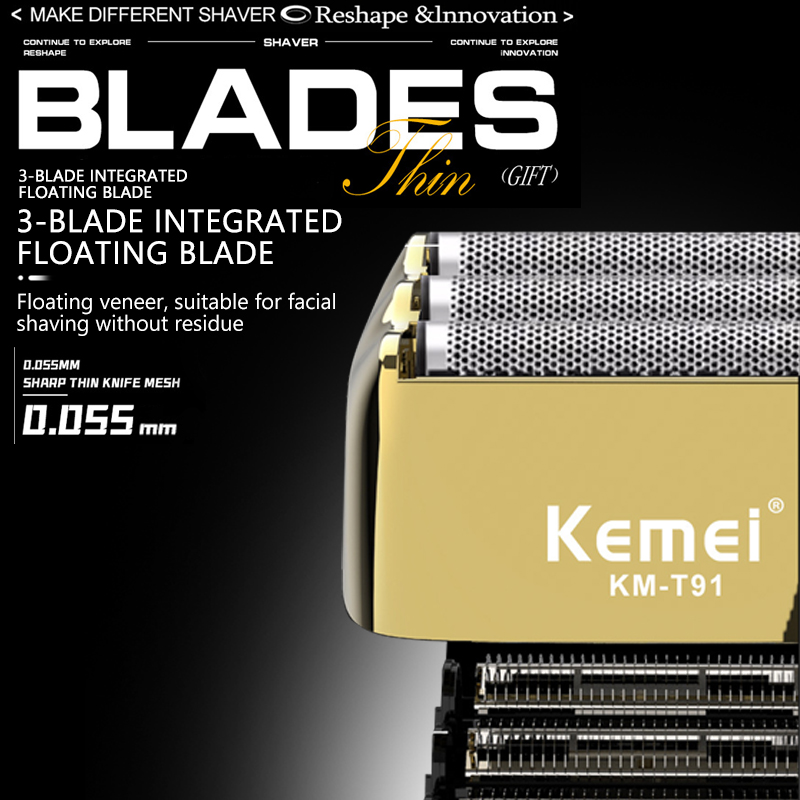 Kemei الكهربائية الثلاثي شفرات - مراجعة Foil Shaver Cordless Electric Bald Head وسعره
