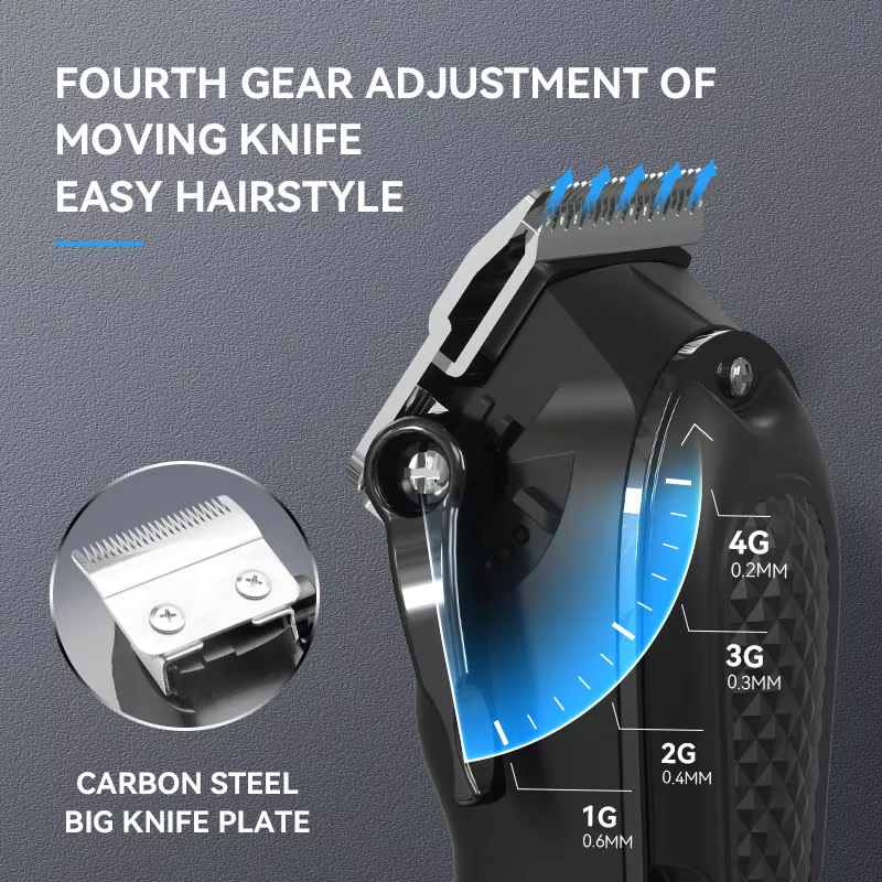 Kemei مقص الشعر الكهربائية مجم - مراجعة Cordless Hair Clippers Professional Barber وسعره