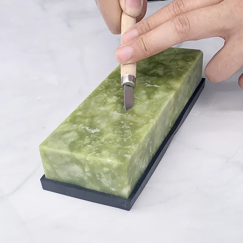 حجر شحذ طبيعي من العقيق الأخضر - مراجعة Clipper Blade Sharpener Stone وسعره