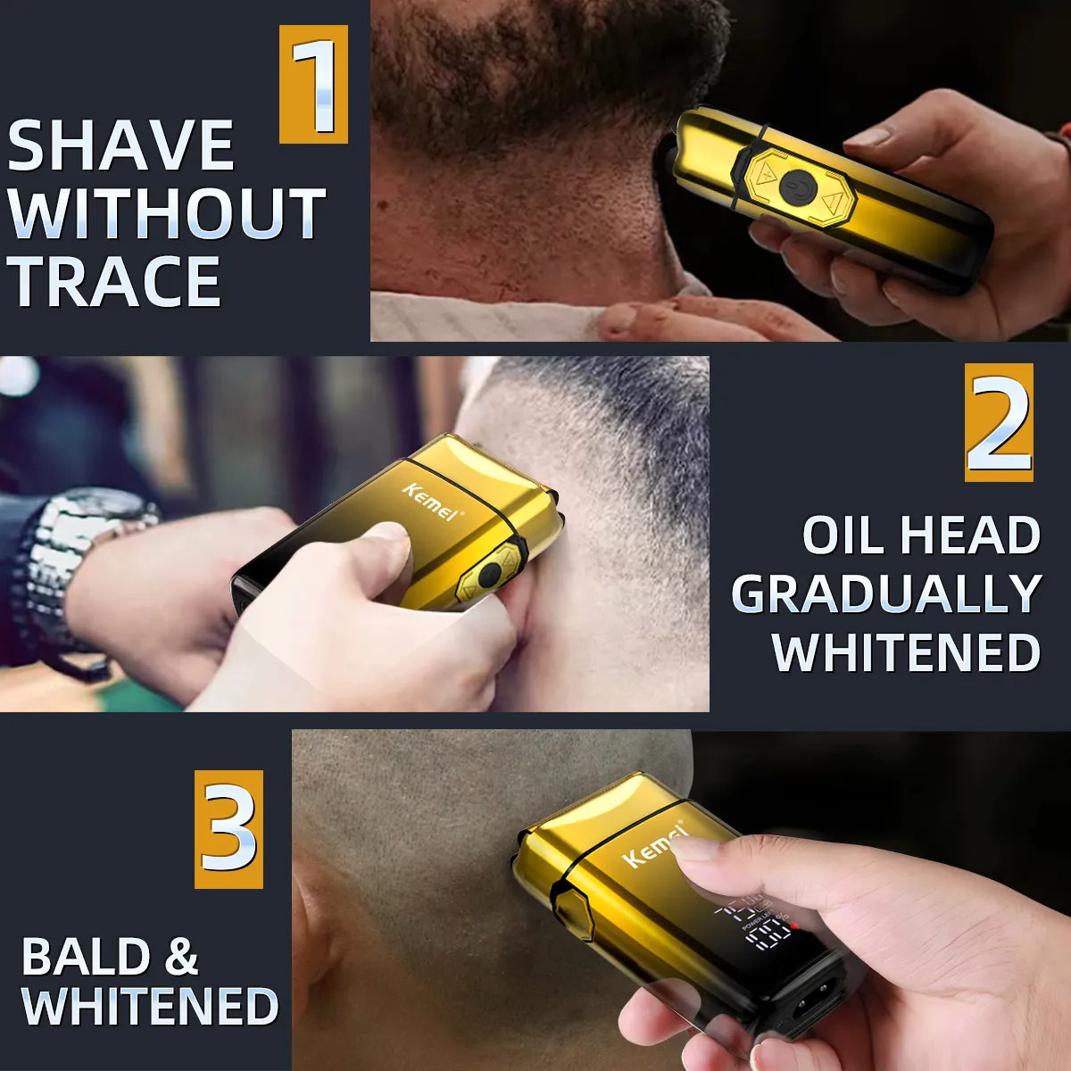 كيمي-ماكينة الحلاقة الكهربائية - مراجعة Foil Shaver Cordless Electric Bald Head وسعره