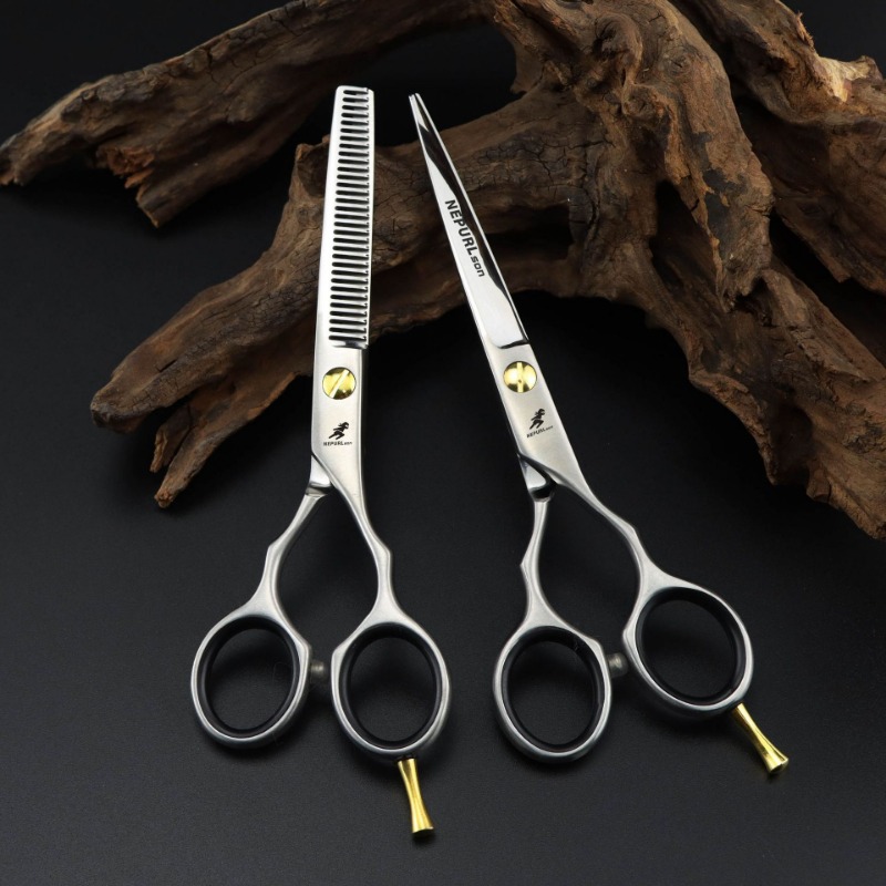 مقص شعر احترافي عالي الجودة لل - مراجعة Hair Cutting Scissors Shears Set 6 Inch وسعره