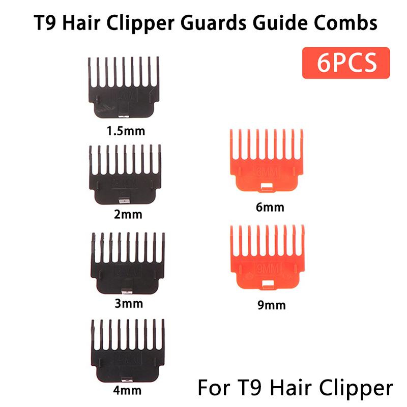 1 مجموعة T9 مقص الشعر الحرس دل - مراجعة Clipper Guard Guide Combs Set وسعره