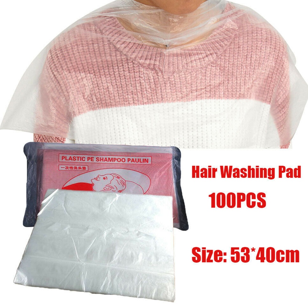 100 قطعة من أغطية الحلاقة القا - مراجعة Barber Cape Waterproof Hair Cutting وسعره