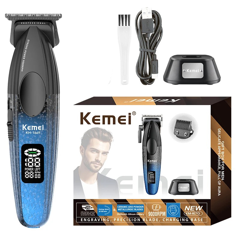 Kemei المهنية الشعر المتقلب 90 - مراجعة Cordless Hair Clippers Professional Barber وسعره