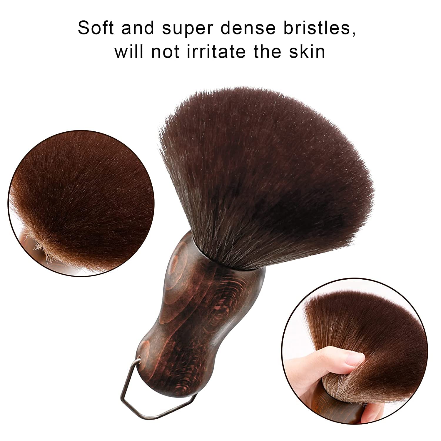 فرشاة منفضة الرقبة الحلاق بمقب - مراجعة Neck Duster Brush Barber Salon وسعره