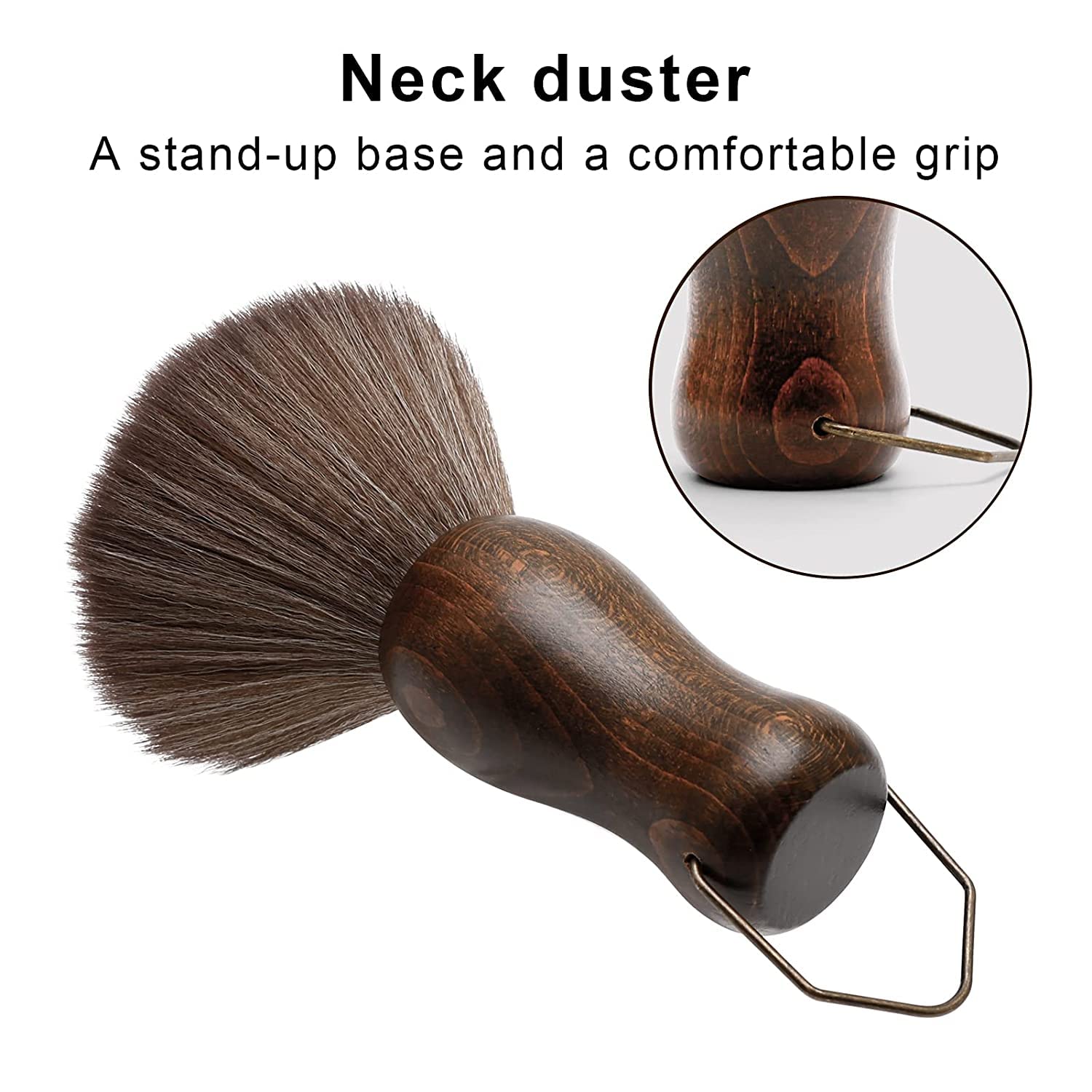 فرشاة منفضة الرقبة الحلاق بمقب - مراجعة Neck Duster Brush Barber Salon وسعره