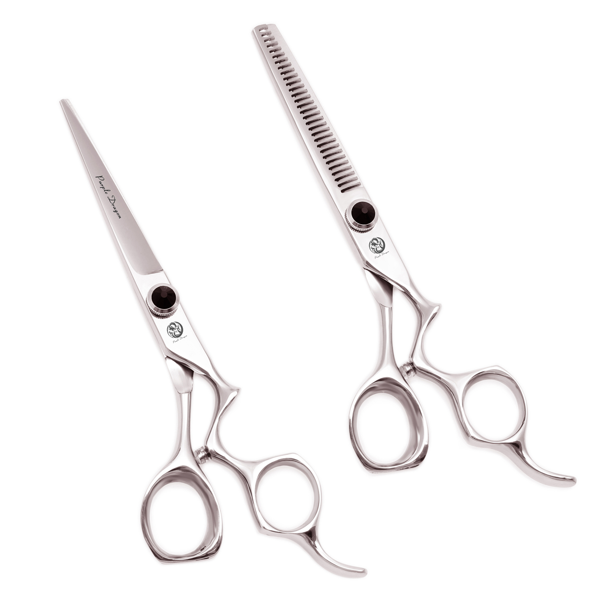 مقص عر المهنية الأرجواني التني - مراجعة Hair Cutting Scissors Shears Set 6 Inch وسعره