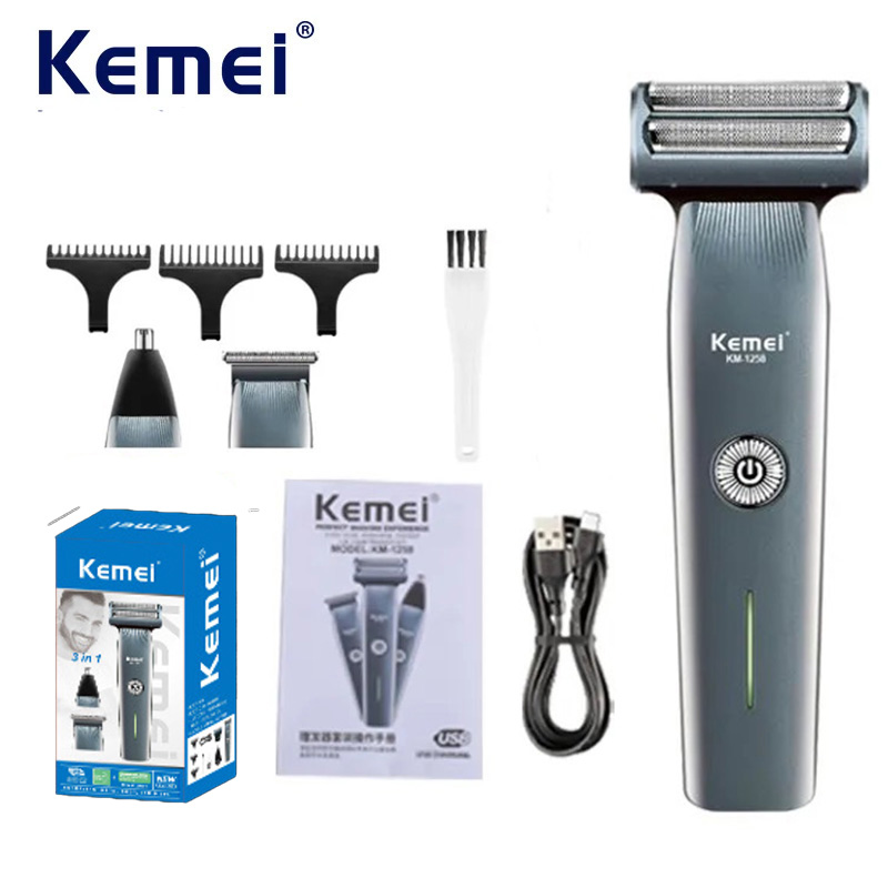 Kemei ماكينة حلاقة كهربائية اح - مراجعة Foil Shaver Cordless Electric Bald Head وسعره