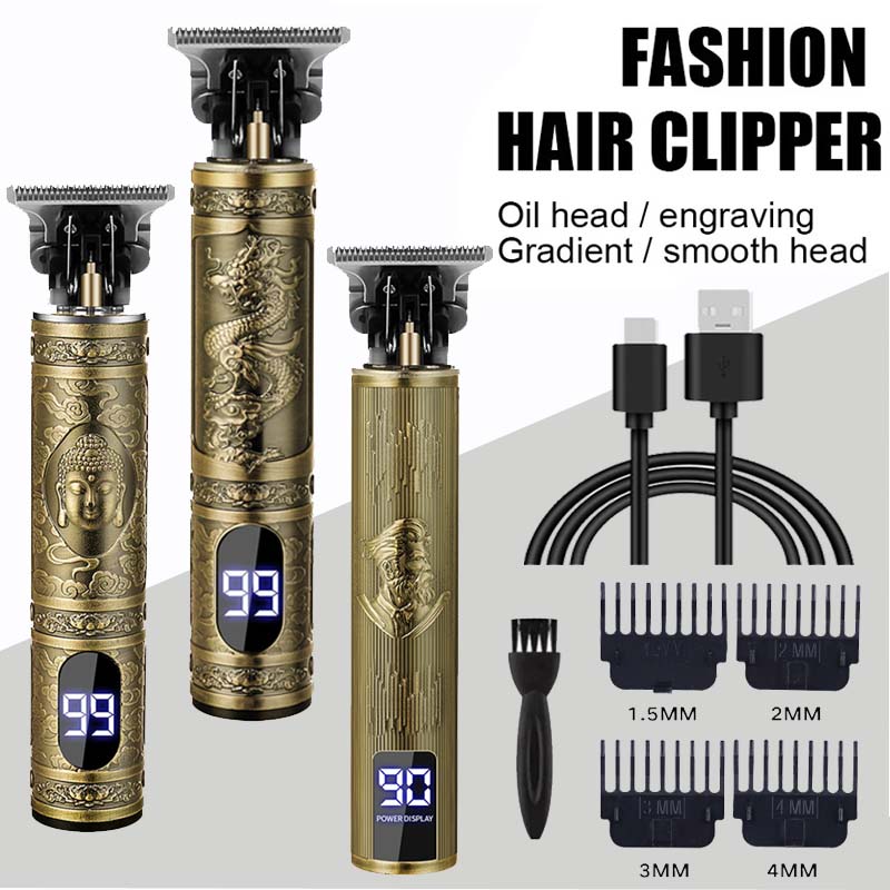 T9 مقص الشعر اللاسلكي اللحية ا - مراجعة Cordless Hair Clippers Professional Barber وسعره
