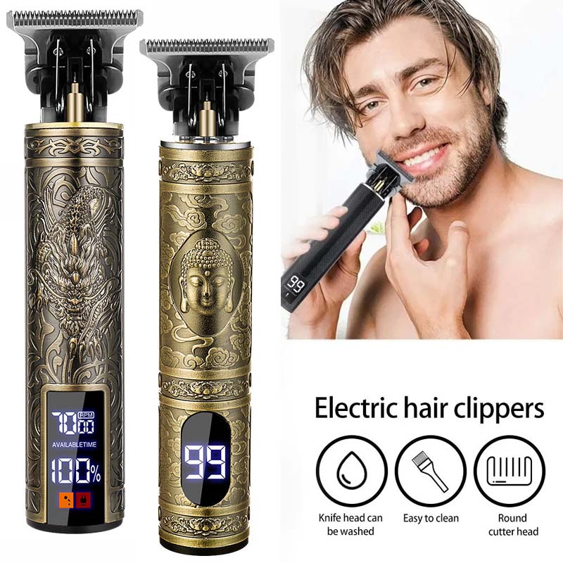 T9 مقص الشعر اللاسلكي اللحية ا - مراجعة Cordless Hair Clippers Professional Barber وسعره