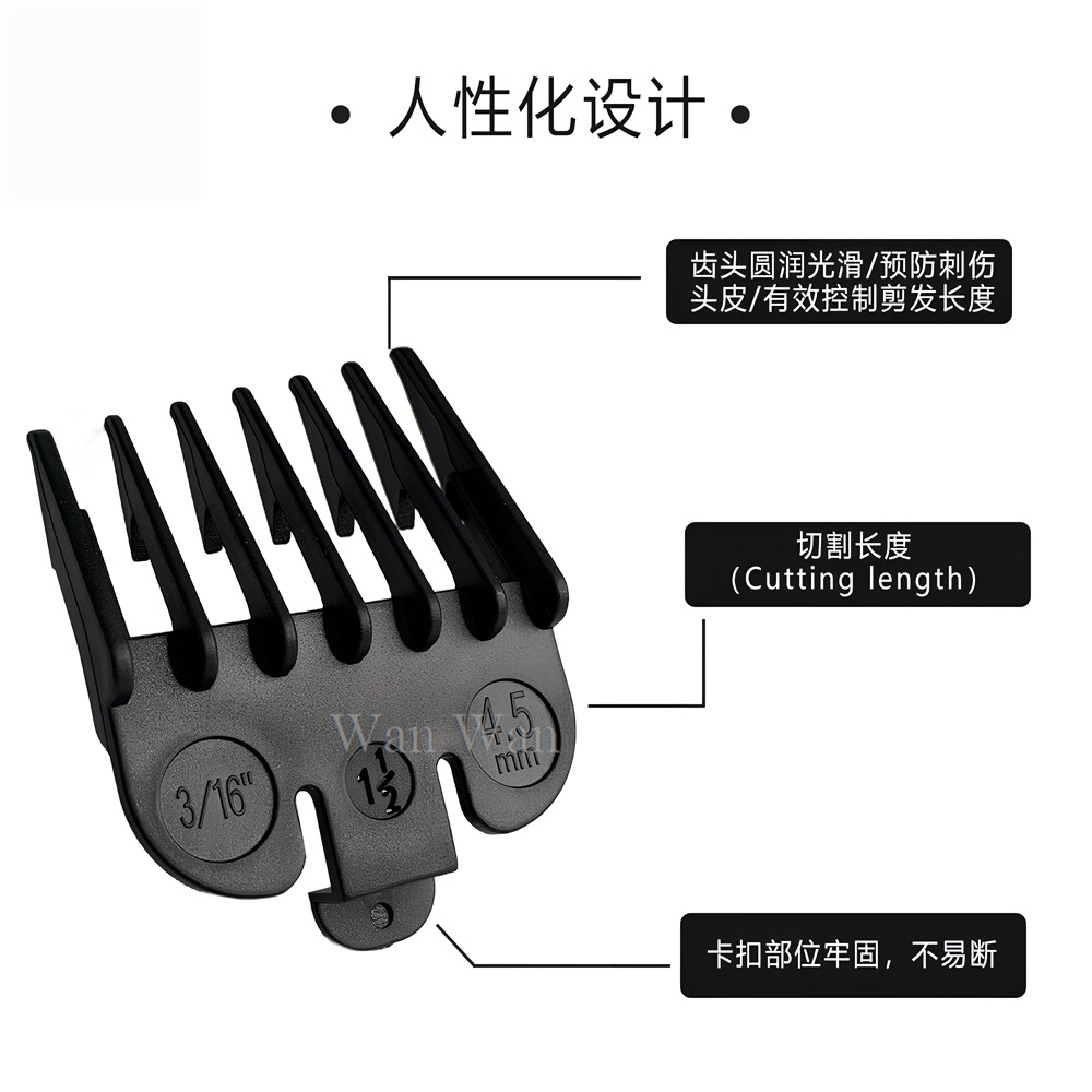 مشابك تثبيت ماكينة حلاقة الشعر - مراجعة Clipper Guard Guide Combs Set وسعره
