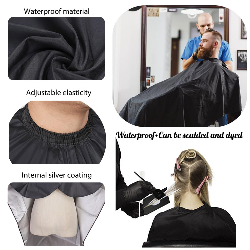 وظيفية المنزل Haricuts كيب 5 ق - مراجعة Barber Cape Waterproof Hair Cutting وسعره