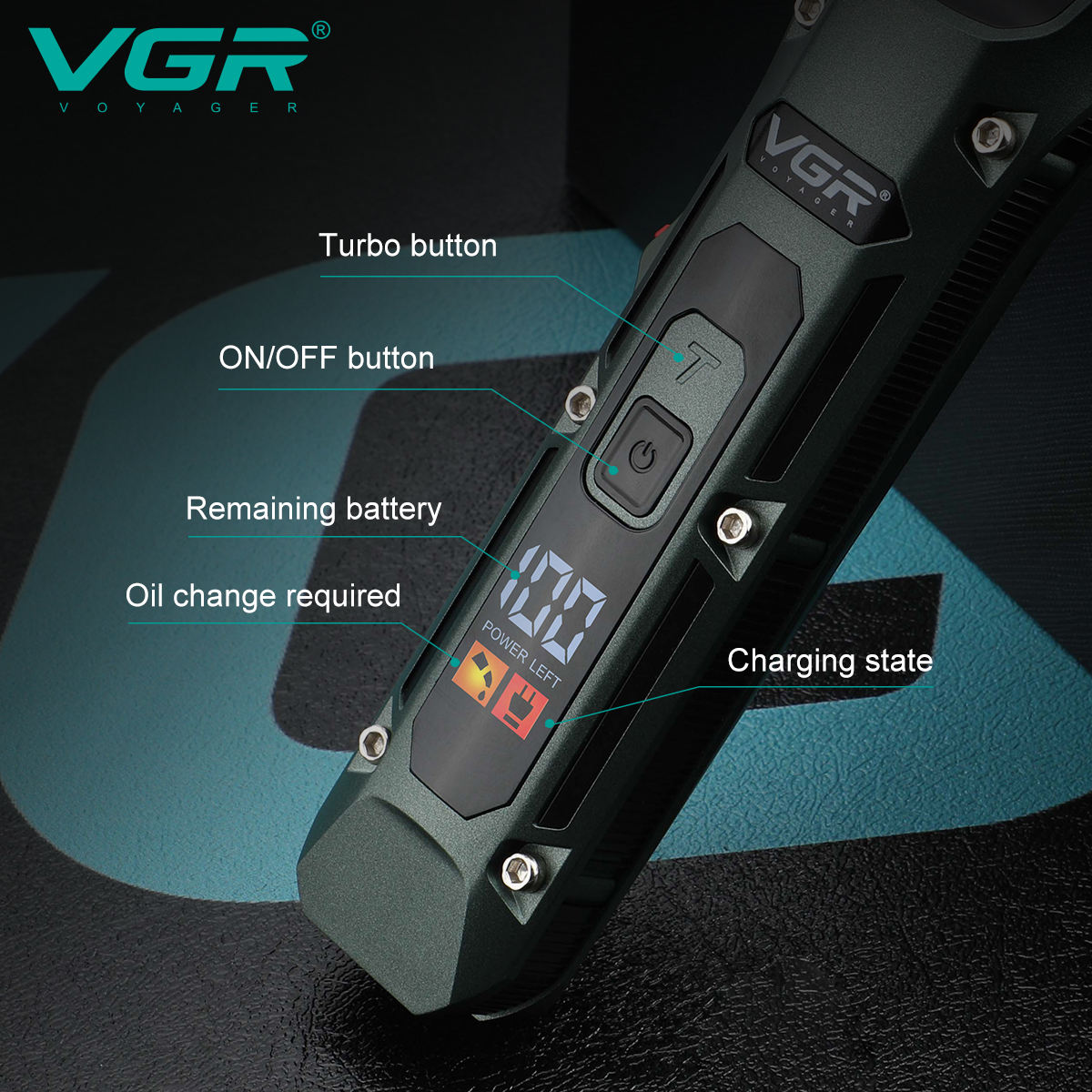 VGR V-696 جديد المعادن شعبية ص - مراجعة Cordless Hair Clippers Professional Barber وسعره